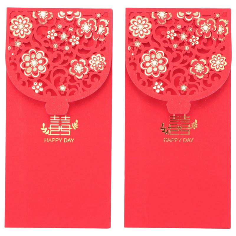 ABZC-60PCS Chinesische Rote Um – Wedding Envelopes Bewertung und Preis