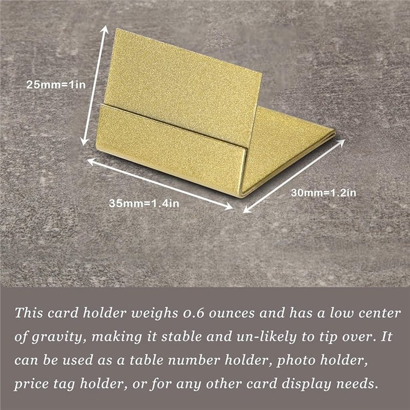 Goldene Tischkartenhalter für  – Table Number Gold Bewertung und Preis