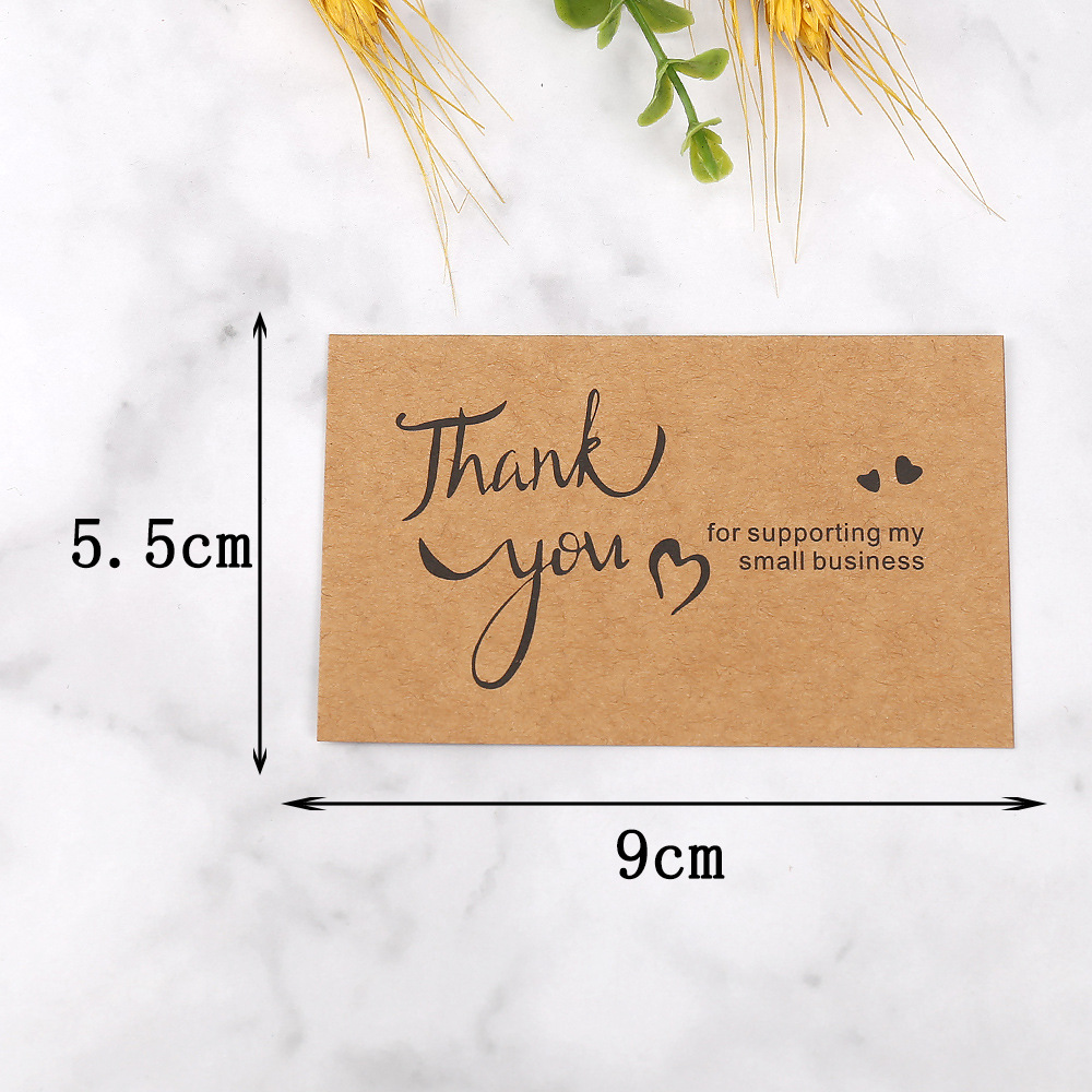 50 Stück Dankeskarten aus Kraf – Wedding Decor Supply Store Bewertung und Preis