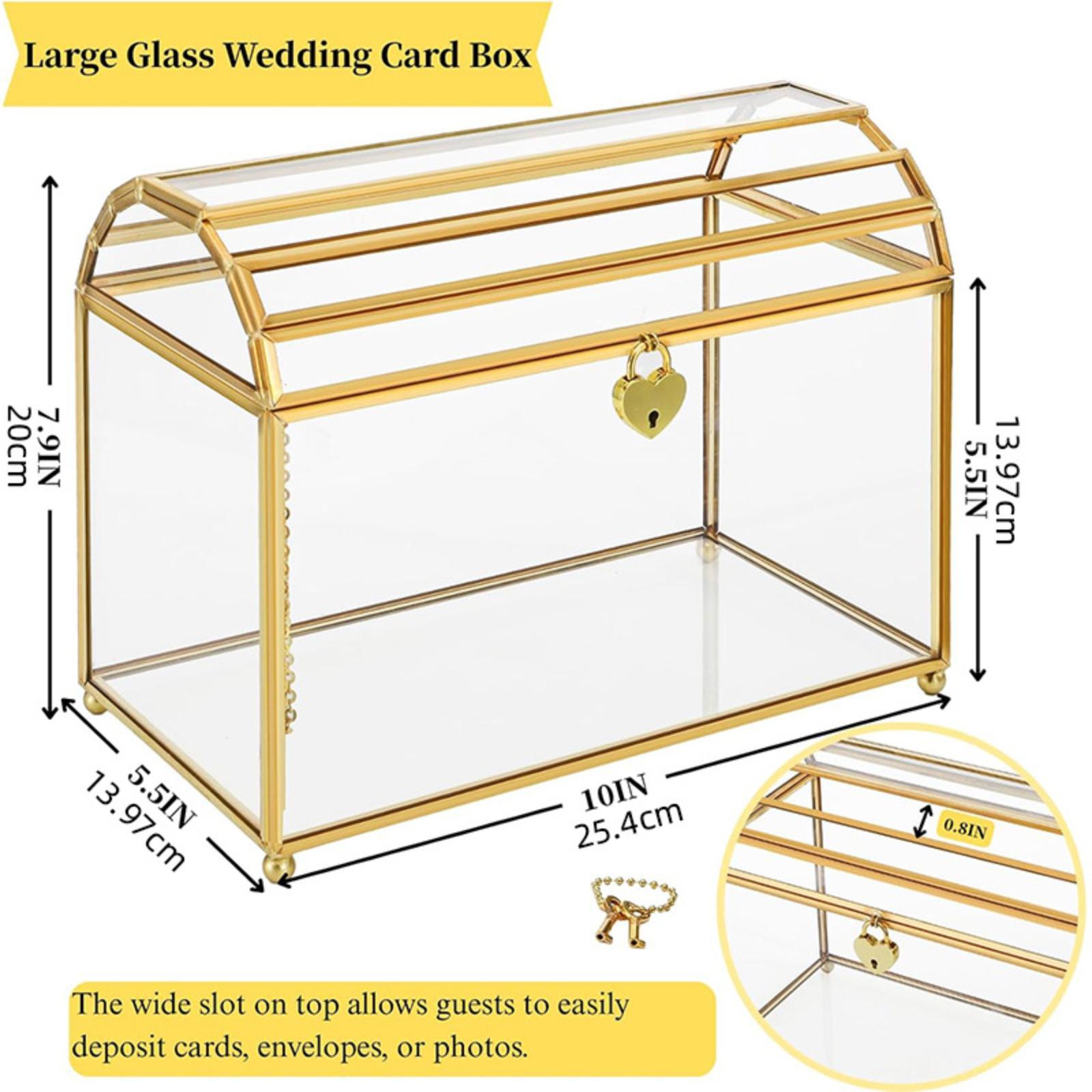 Glas-Hochzeitskartenbox, Aufbe – Wedding Card Box Bewertung und Preis