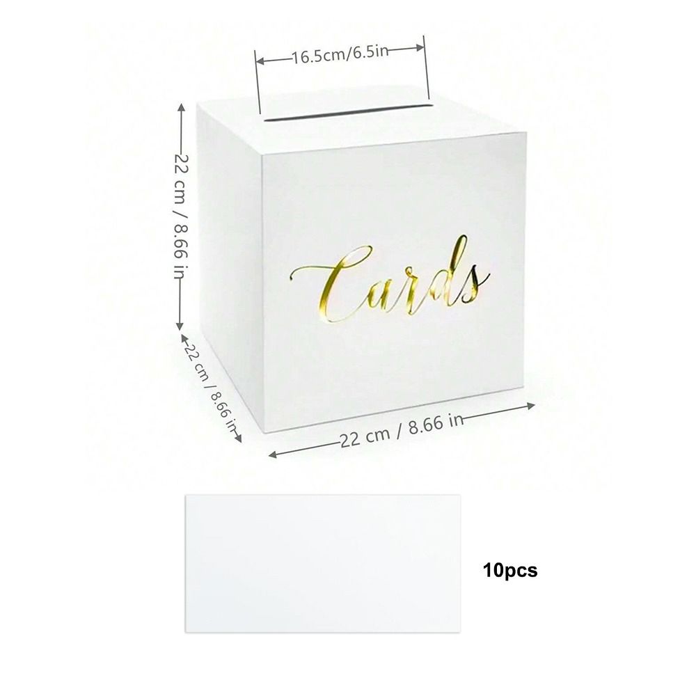Umschlagboxen, weiß, schwarz,  – Wedding Card Box Bewertung und Preis